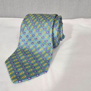 Holland and Sherry XL 4" Bespoke Silk Tie Textured Paisley Pastels 62"